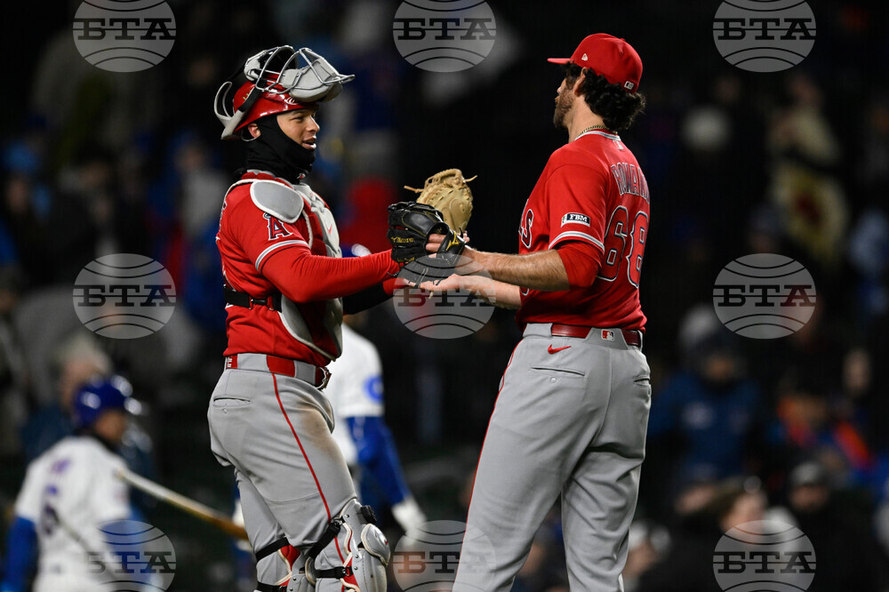 Angels Cubs Baseball