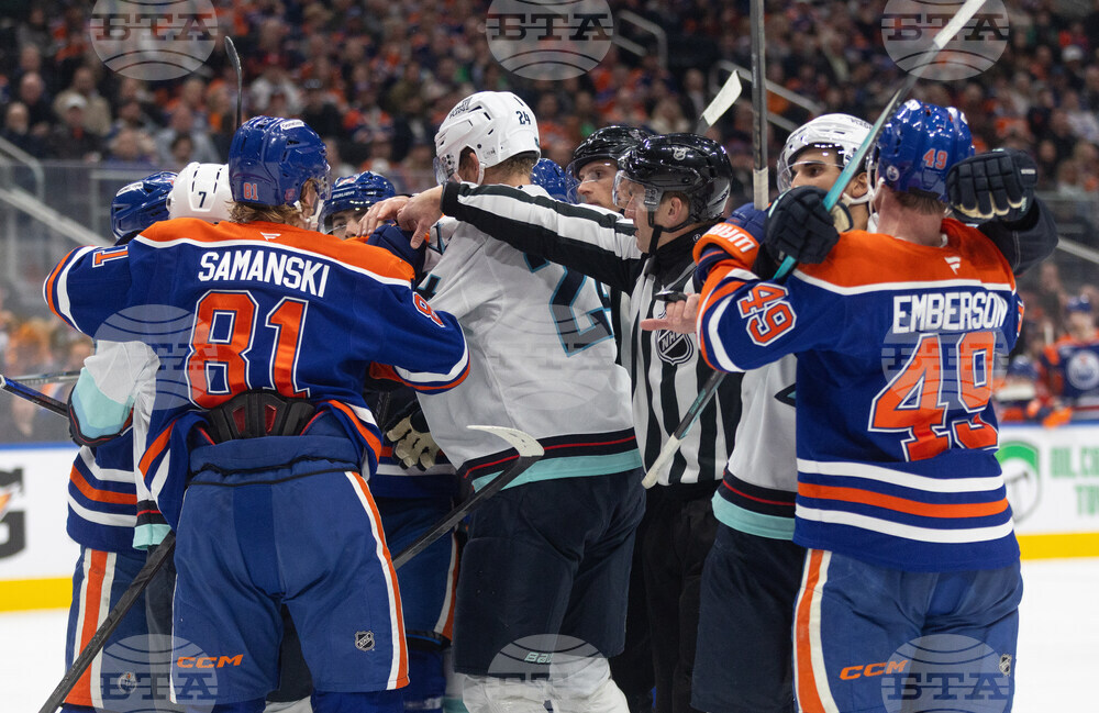 Kraken Oilers Hockey