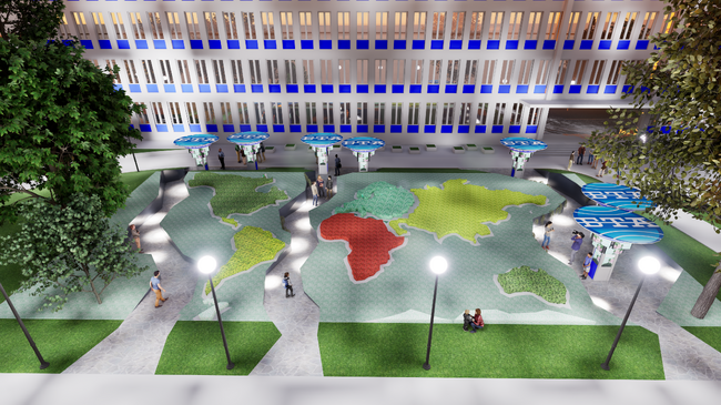 БТА обяви обществена поръчка за цялостна реконструкция на пространството пред сградата си в столицата