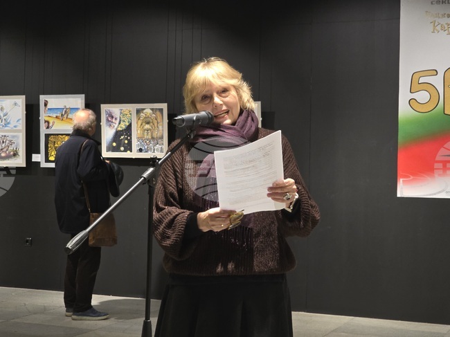 Изявите на карикатуристите винаги предизвикват интерес, каза Долорес Дилова, заместник-председател на СБХ 