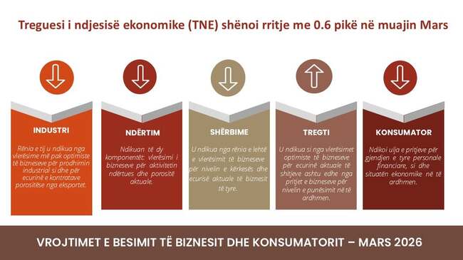 АТА: Бизнес доверието в Албания се е повишило през март по данни на Централната банка