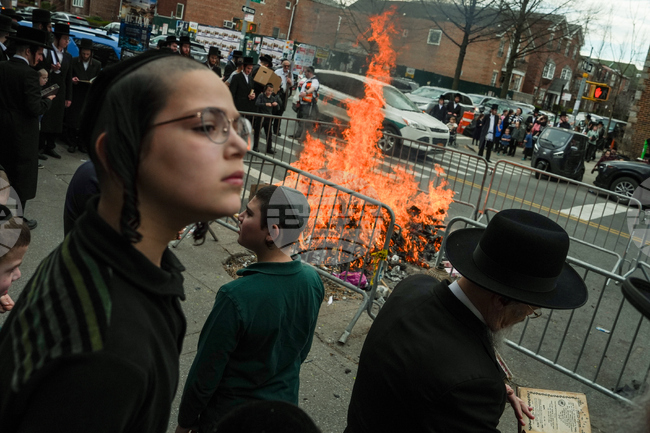 APTOPIX Passover New York