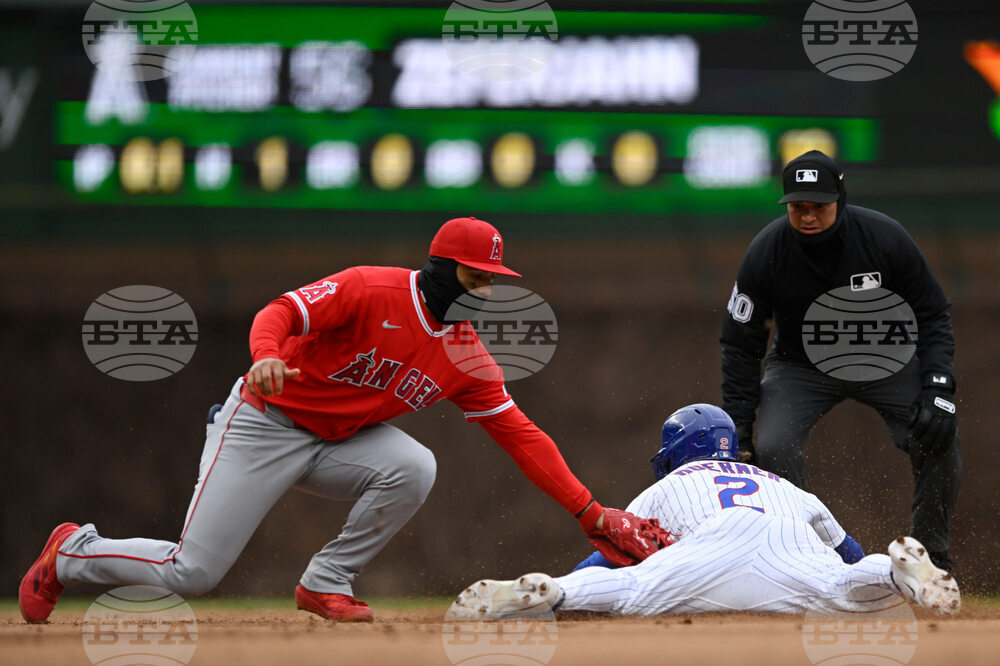 Angels Cubs Baseball