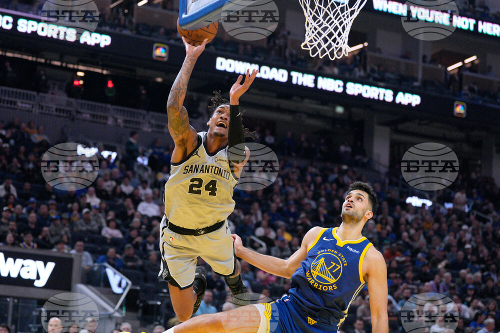 Spurs Warriors Basketball