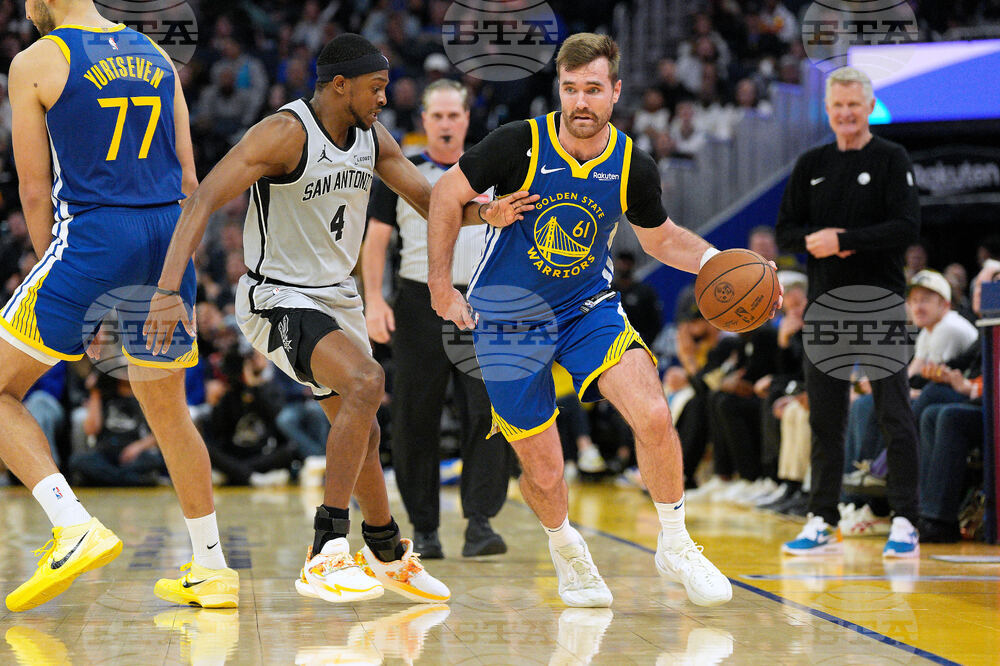Spurs Warriors Basketball