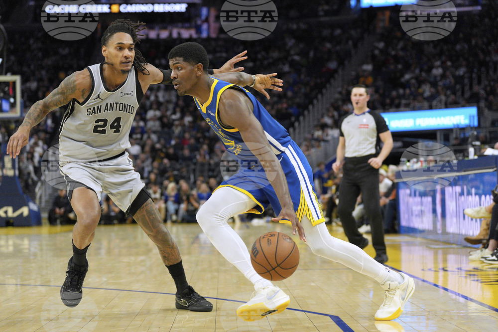 Spurs Warriors Basketball