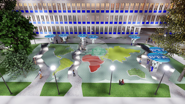 БТА обяви обществена поръчка за цялостна реконструкция на пространството пред сградата си в столицата