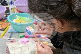 Монтана - Регионален исторически музей - великденска работилница - ученици