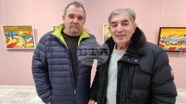 Изложба на художника Огнян Попов беше открита тази вечер в Художествената галерия „Владимир Димитров – Майстора“ в Кюстендил