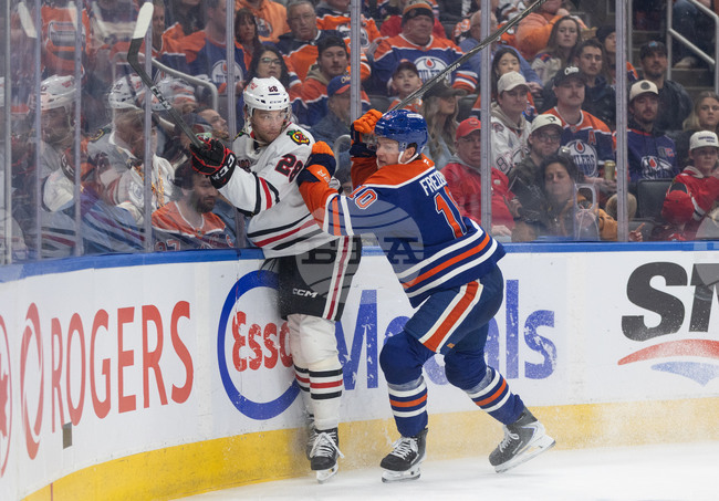 Blackhawks Oilers Hockey