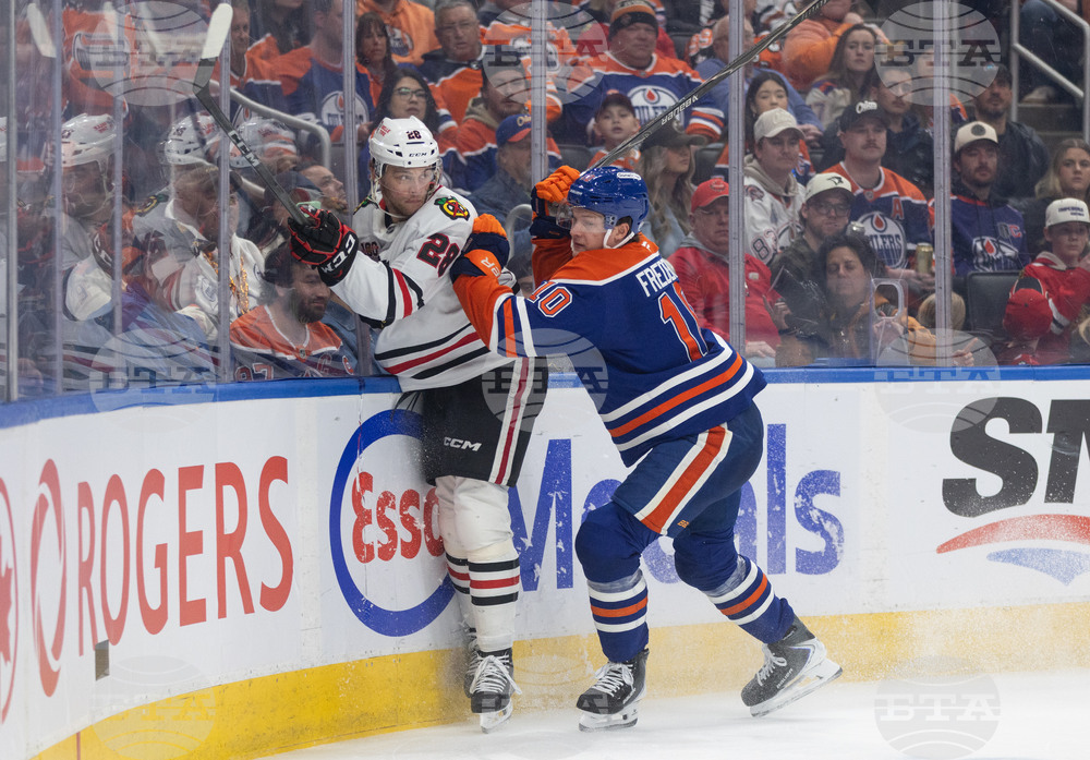 Blackhawks Oilers Hockey