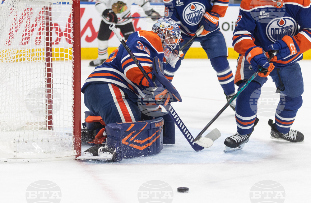 Blackhawks Oilers Hockey