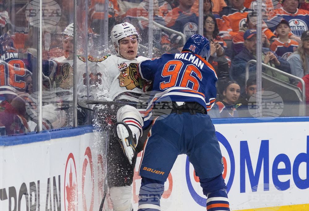 Blackhawks Oilers Hockey