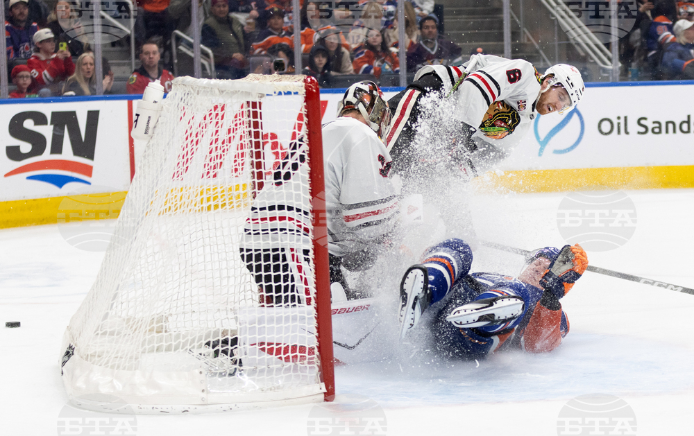 Blackhawks Oilers Hockey