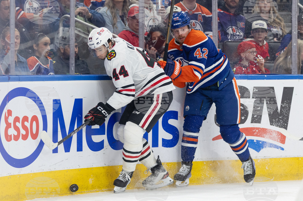 Blackhawks Oilers Hockey