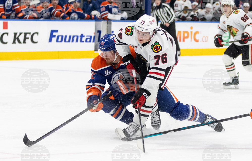 Blackhawks Oilers Hockey