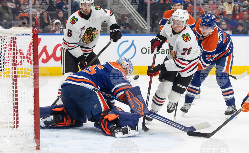 Blackhawks Oilers Hockey