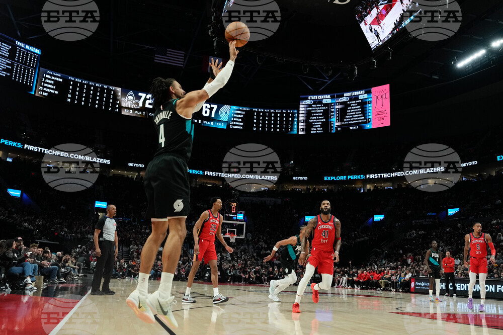 Pelicans Trail Blazers Basketball