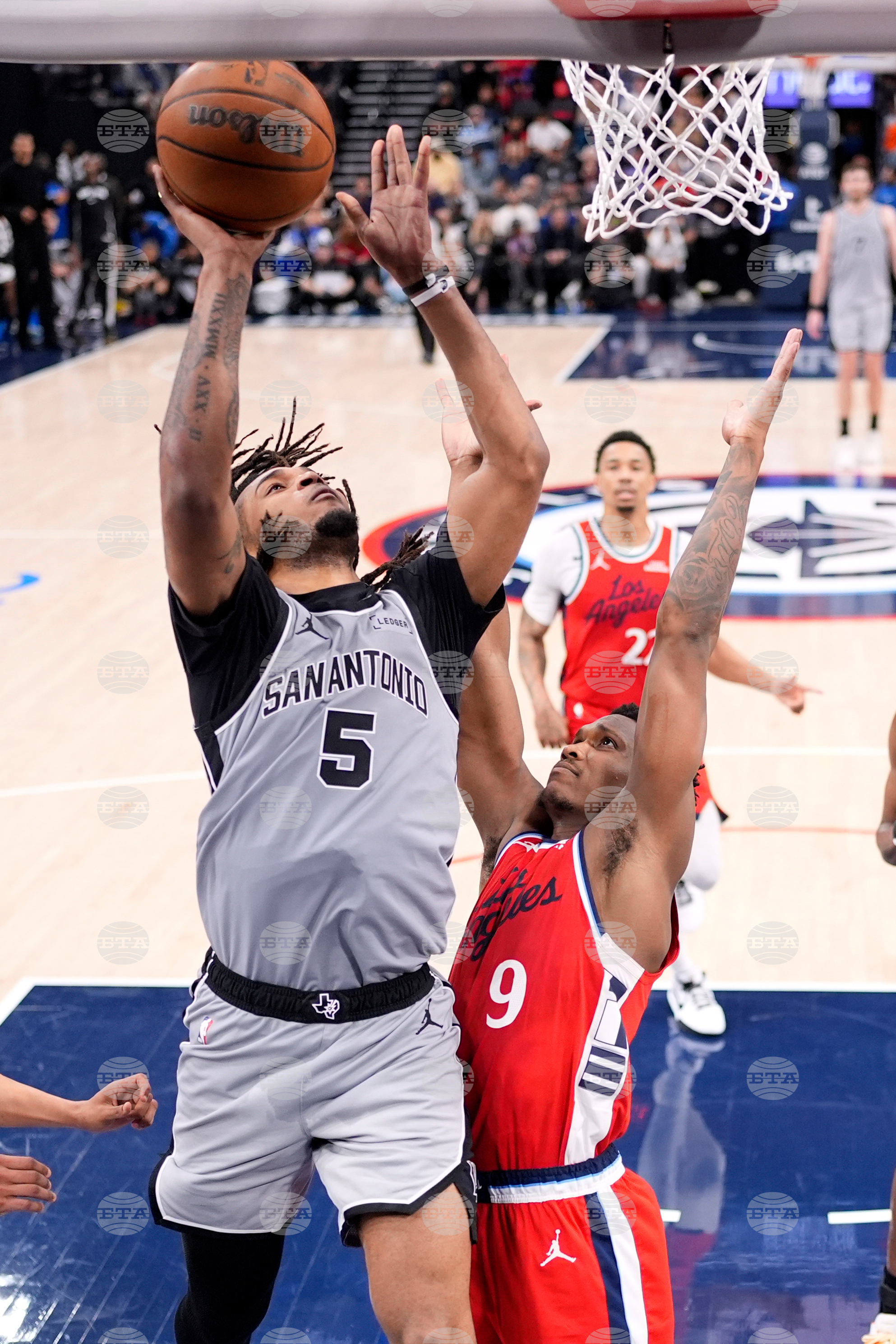 Spurs Clippers Basketball