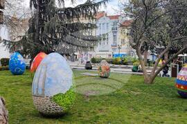 Пловдив - великденски яйца - артинсталация