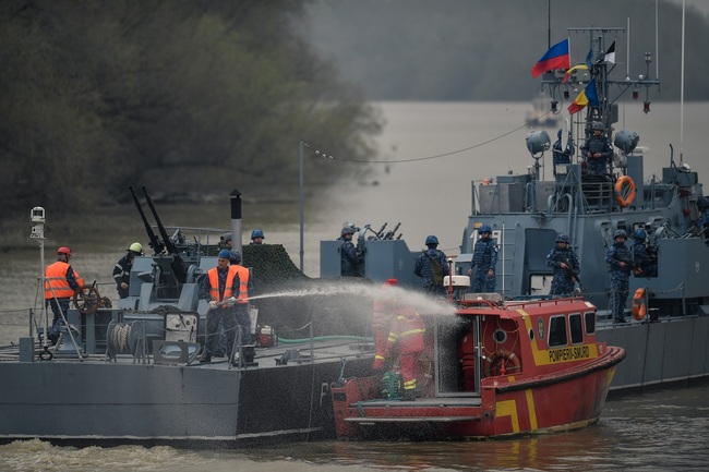 Аджерпрес: Междуинституционално учение по дунавската част от по-широкото военно учение „Морски щит“ се състоя в Румъния 