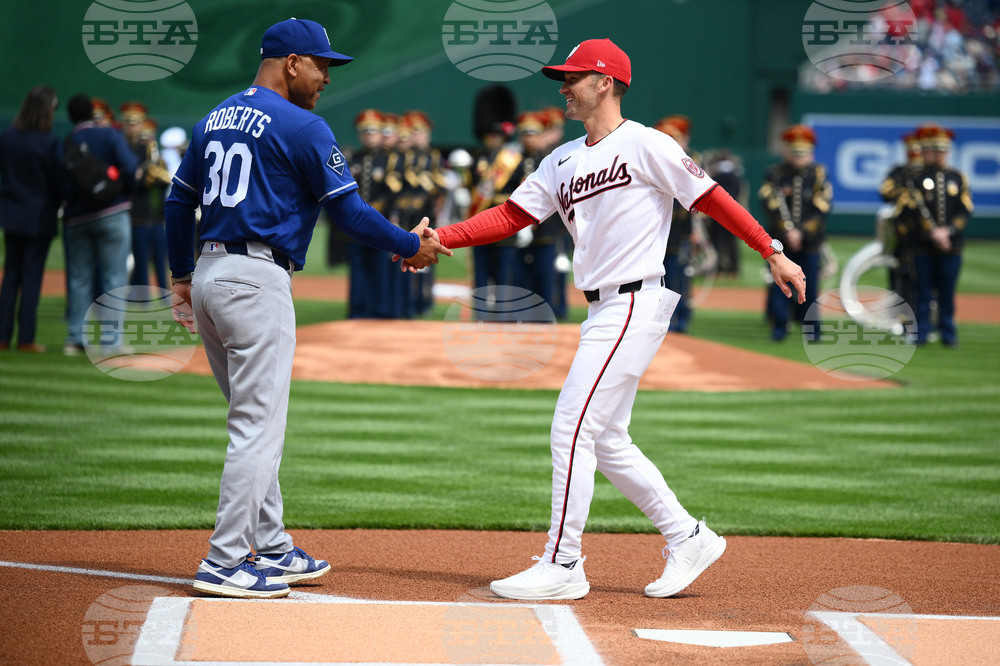 Dodgers Nationals Baseball