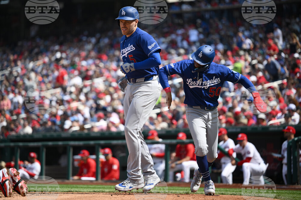 Dodgers Nationals Baseball
