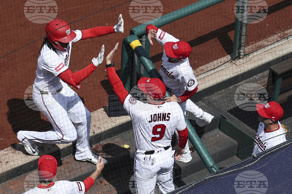 APTOPIX Dodgers Nationals Baseball