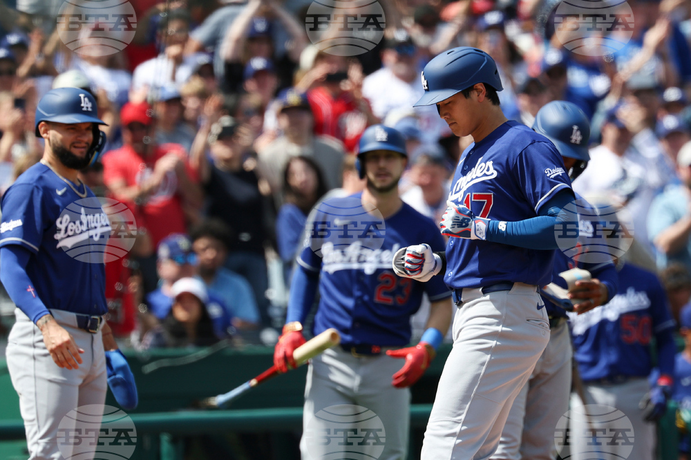 Dodgers Nationals Baseball