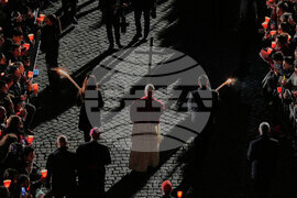 APTOPIX Italy Pope Good Friday