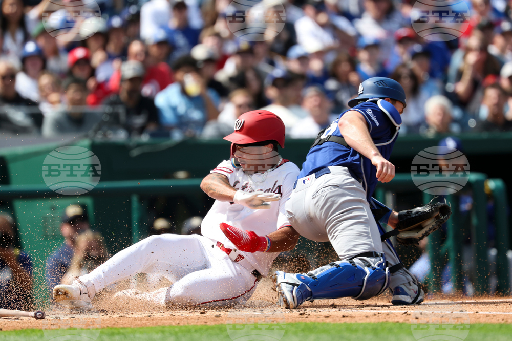 Dodgers Nationals Baseball