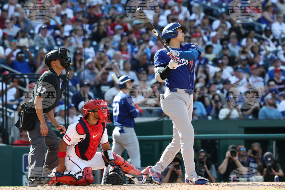 Dodgers Nationals Baseball