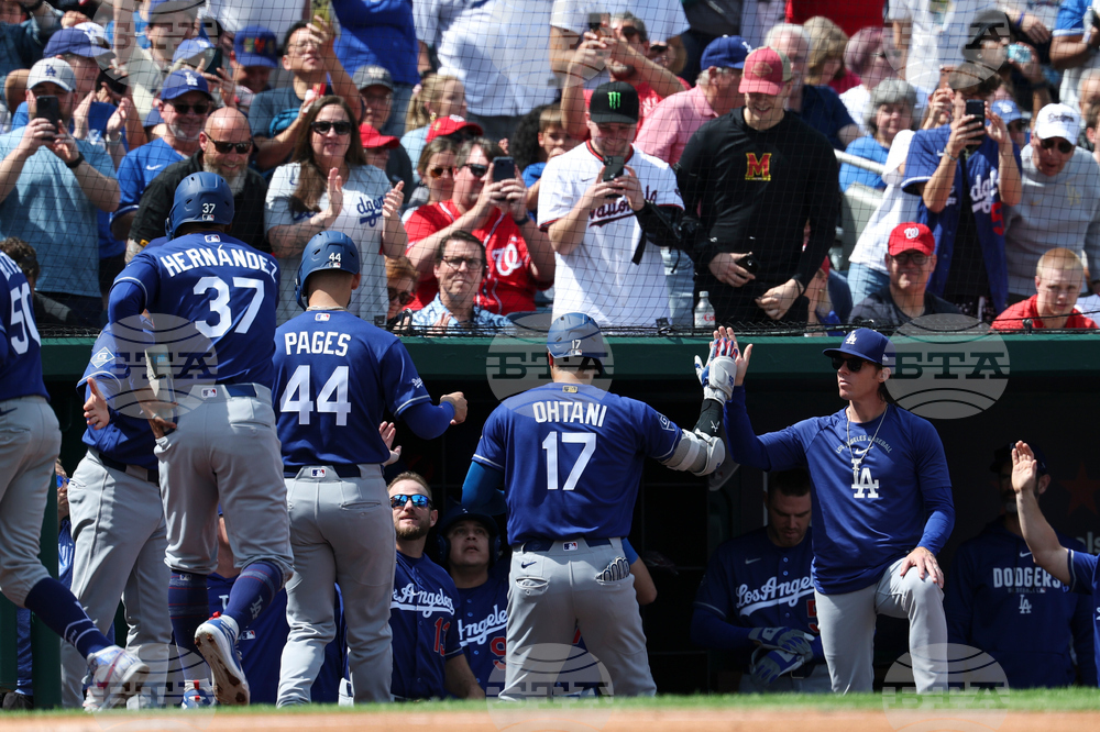 Dodgers Nationals Baseball