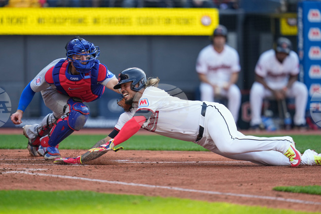 APTOPIX Cubs Guardians Baseball