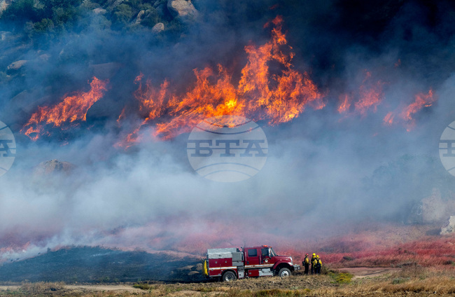 California Severe Weather Wildfire