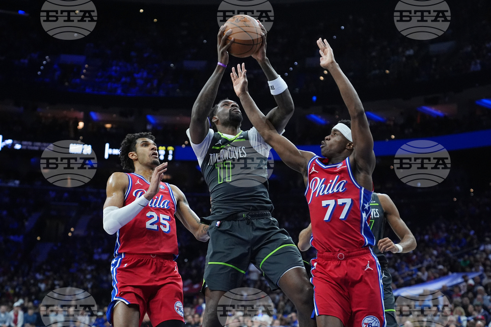 Timberwolves 76ers Basketball