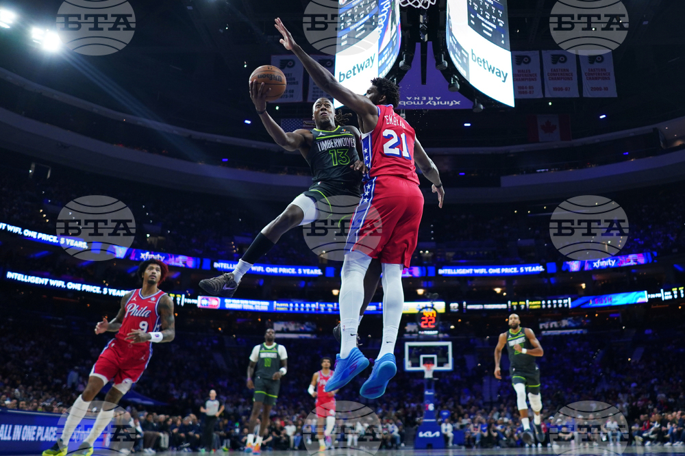 Timberwolves 76ers Basketball