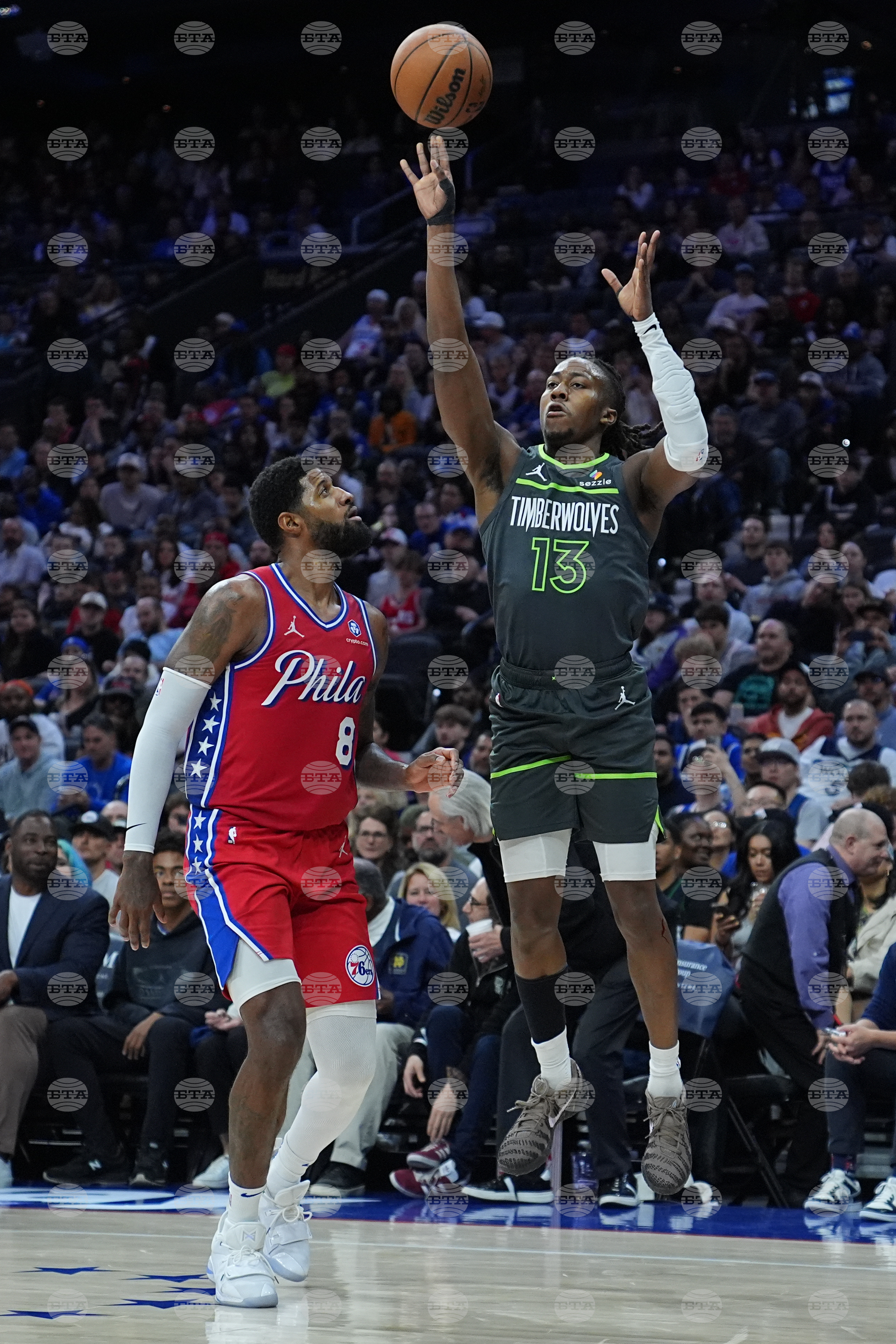 Timberwolves 76ers Basketball