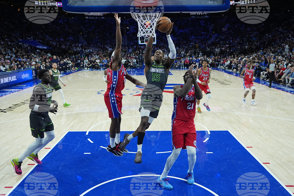 Timberwolves 76ers Basketball