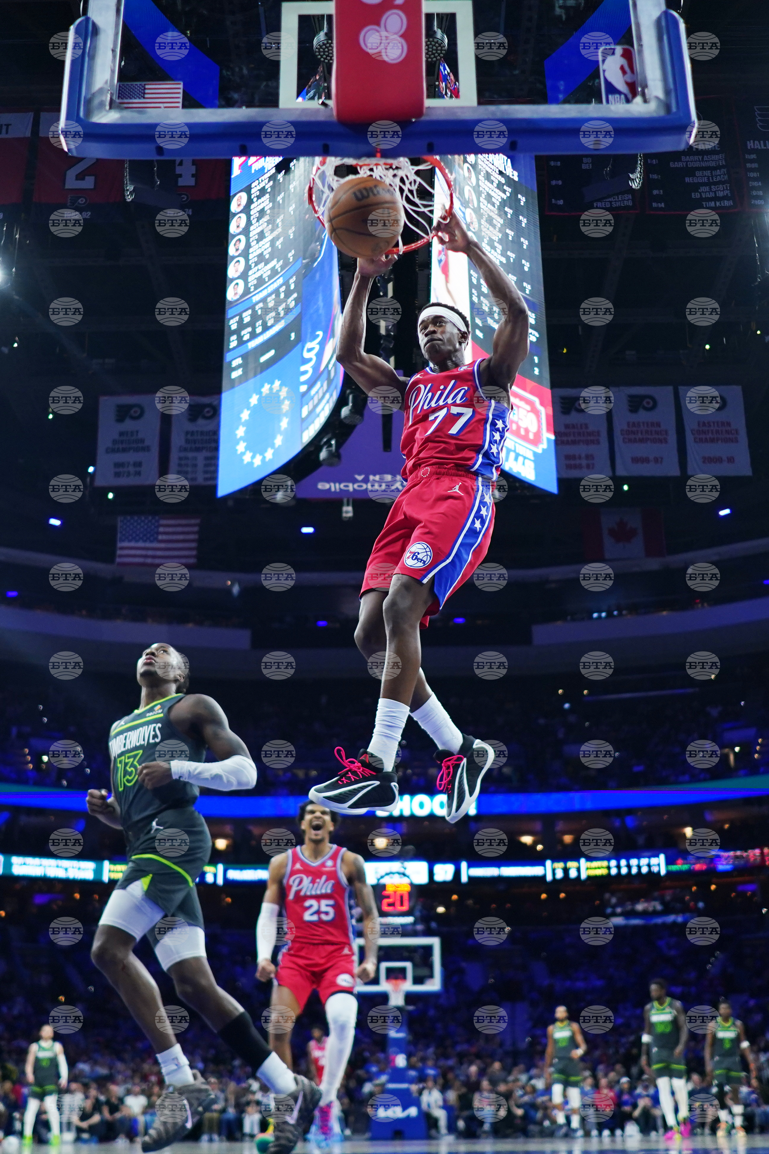 Timberwolves 76ers Basketball