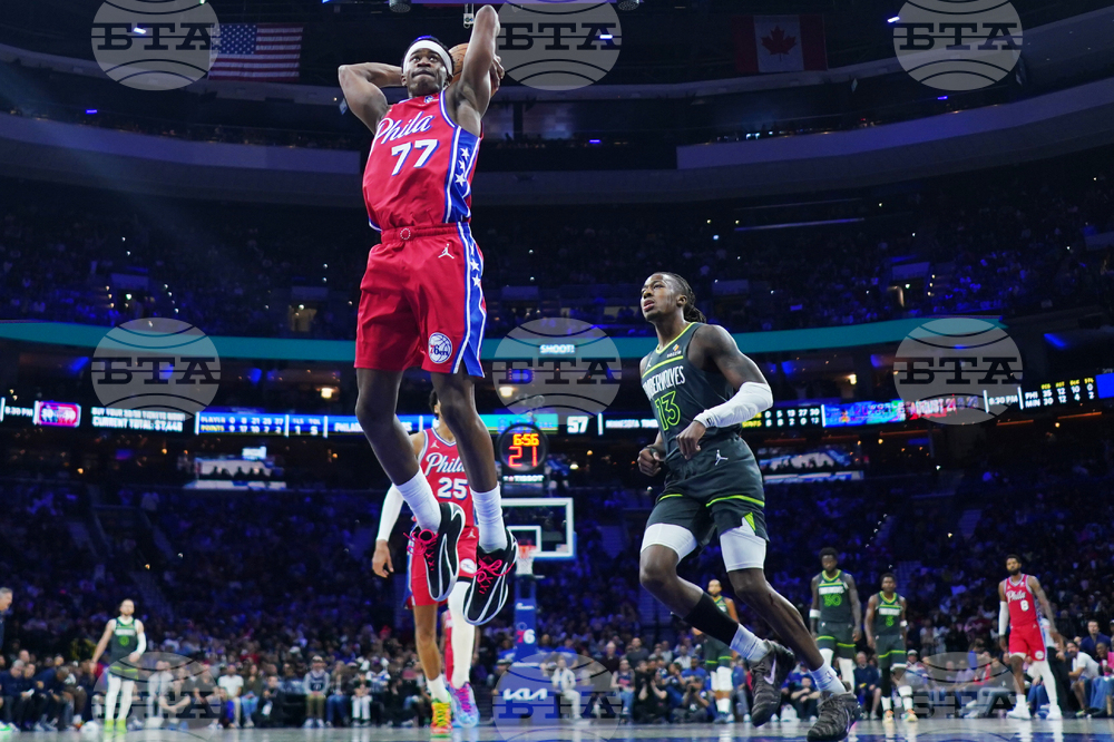 Timberwolves 76ers Basketball