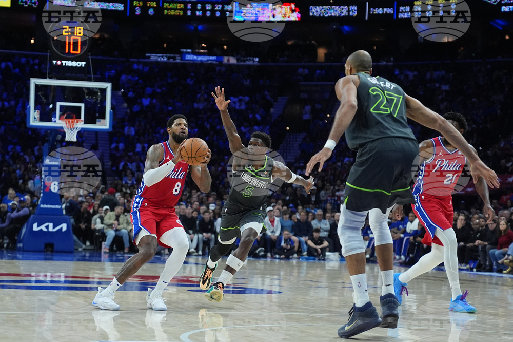 Timberwolves 76ers Basketball