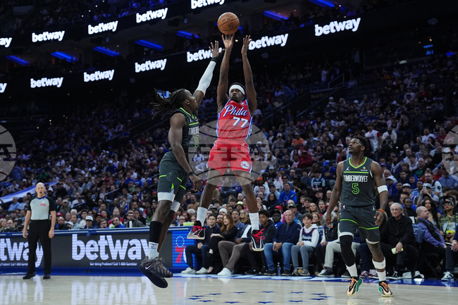 CORRECTION Timberwolves 76ers Basketball