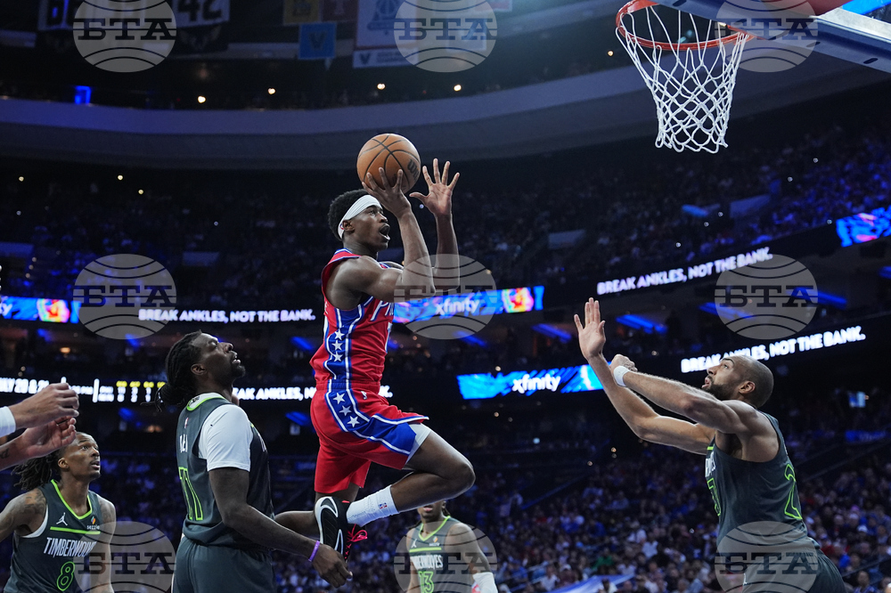 CORRECTION Timberwolves 76ers Basketball