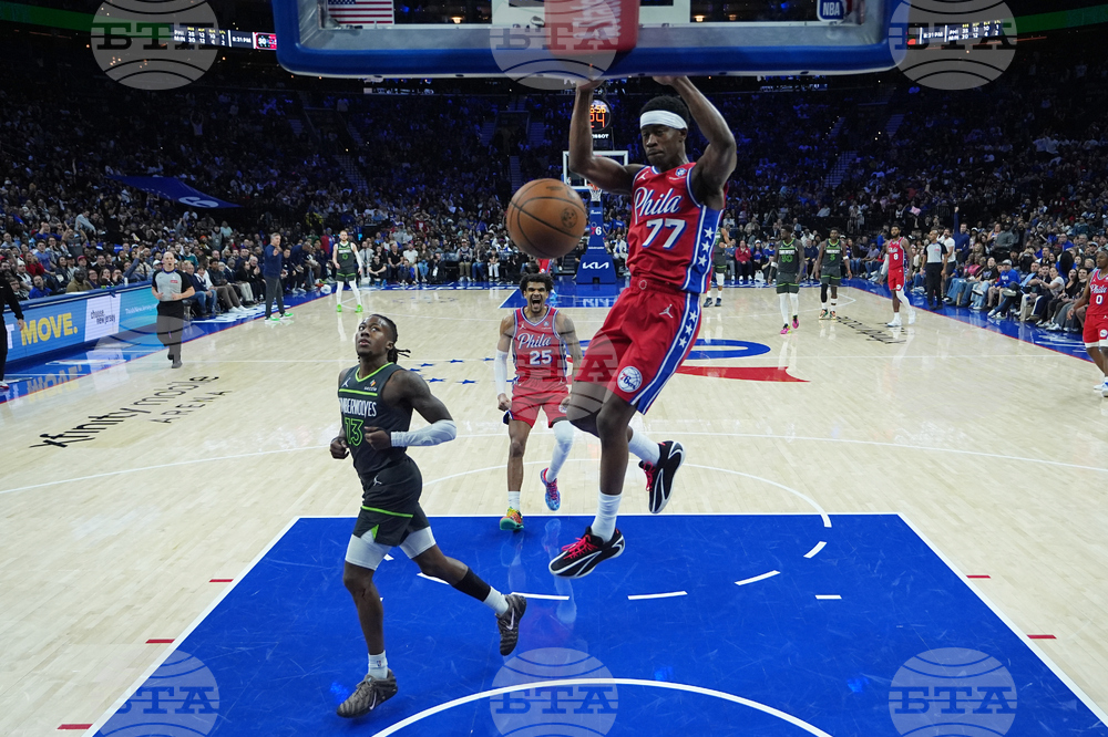 Timberwolves 76ers Basketball