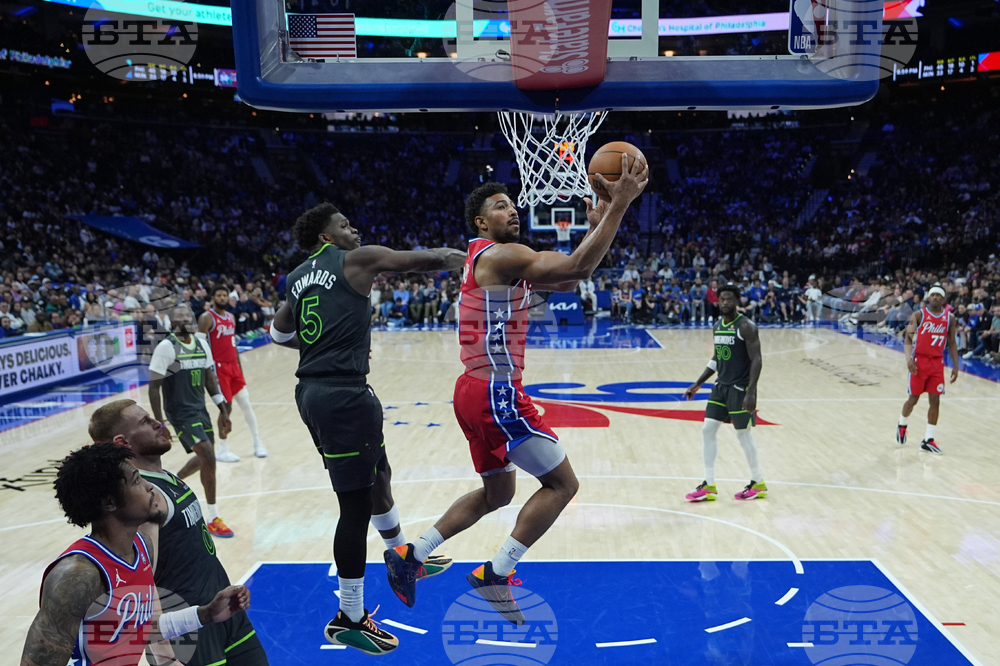 Timberwolves 76ers Basketball