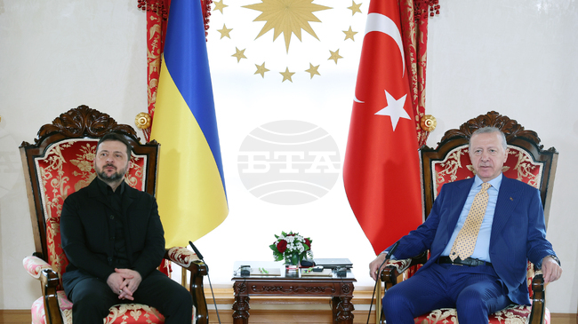 Ердоган се срещна със Зеленски в двореца "Долмабахче" в Истанбул