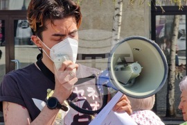 Румъния - акция в Букурещ под надслов „Протест срещу войната - казваме „не“ на съучастието на Румъния в империалистическата война, започната от САЩ и Израел“