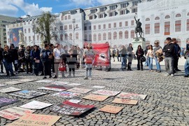 Румъния - акция в Букурещ под надслов „Протест срещу войната - казваме „не“ на съучастието на Румъния в империалистическата война, започната от САЩ и Израел“