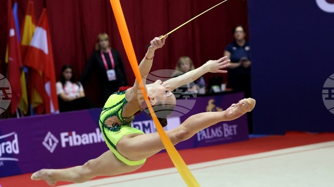 Анастасия Калева стана шампионка, Яница Динева спечели бронз в многобоя при жените на международния турнир по художествена гимнастика "София къп"